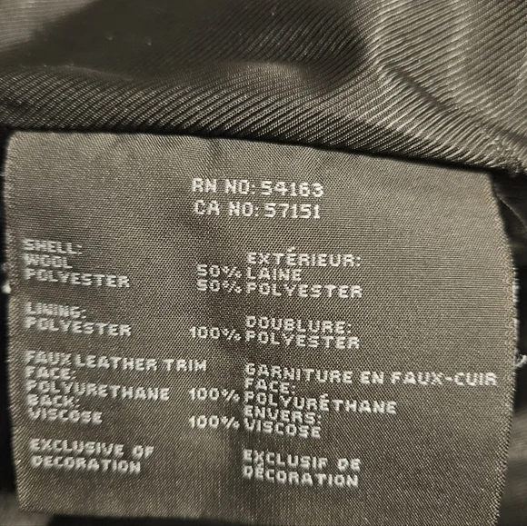 Marc New York Black Hooded Pea Coat - Picture 7 of 8